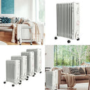 Mylek Oil Filled Electric Portable Heater Radiator with Adjustable Thermostat 2500w With Timer