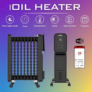 MYLEK Oil Filled Digital WiFi Smart App Enabled Heater - 3 Heat Settings & 24-Hour Timer