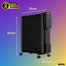 MYLEK Oil Filled Digital WiFi Smart App Enabled Heater - 3 Heat Settings & 24-Hour Timer