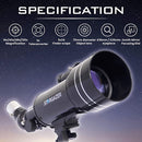 Stargazer Telescopes For Adults Beginners Kids Children - Portable Astronomy Telescope