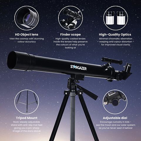 Stargazer Telescope for Astronomy Kids Children Adults Beginners - Portable Telescopes