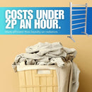 Homefront Electric Heated Clothes Airer Dryer Rack 90W Indoor Free Standing Deluxe Energy Efficient