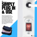 Homefront Electric Heated Clothes Horse Rail Airer Dryer 220W - Indoor Portable Free Standing - Energy Efficient, Low Energy