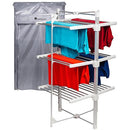 Homefront Electric Heated Clothes Airer Dryer Rack 330W Indoor 3-Tier Drier with Zip Up Cover for Even Faster Drying