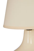 Globo Set Of Two Cream Ceramic Table Lamps