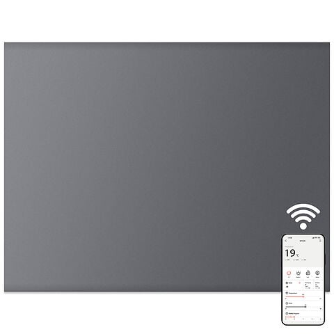 MYLEK Panel Space Heater 0.5KW Eco Smart WiFi App Radiator Electric Slim Low Energy IPX4 rated