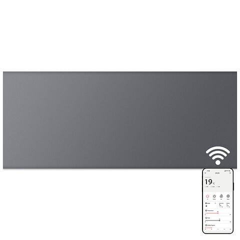 MYLEK Panel Space Heater 0.5KW Eco Smart WiFi App Radiator Electric Slim Low Energy IPX4 rated