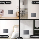 MYLEK Electric Radiator Panel Heater Grey WIFI Smart APP Eco Bathroom Safe Wall Mounted Timer Thermostat