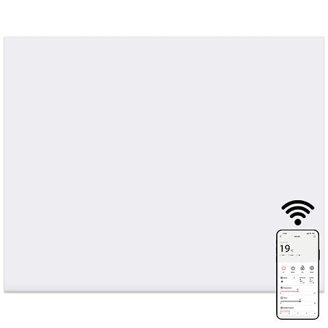 MYLEK Panel Space Heater White 2KW Eco, Smart and WiFi App Slimline Low Energy - Wall Mounted, Bathroom IPX4