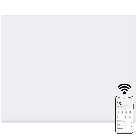 MYLEK Panel Space Heater White Eco, Smart And WiFi App Slimline Low Energy - Wall Mounted, Bathroom IPX4