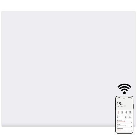 MYLEK Panel Space Heater White 2KW Eco, Smart and WiFi App Slimline Low Energy - Wall Mounted, Bathroom IPX4