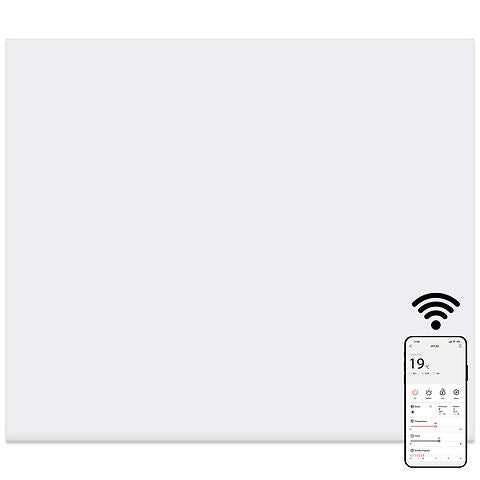 MYLEK Panel Space Heater White Eco, Smart And WiFi App Slimline Low Energy - Wall Mounted, Bathroom IPX4