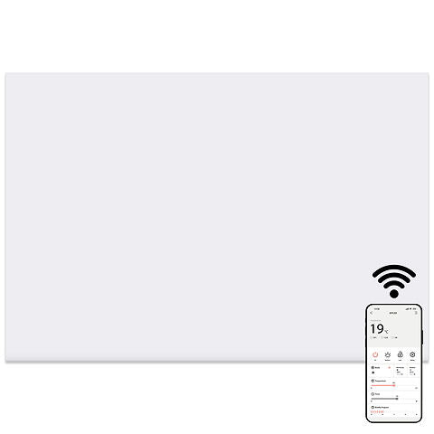 MYLEK Panel Space Heater White Eco, Smart And WiFi App Slimline Low Energy - Wall Mounted, Bathroom IPX4