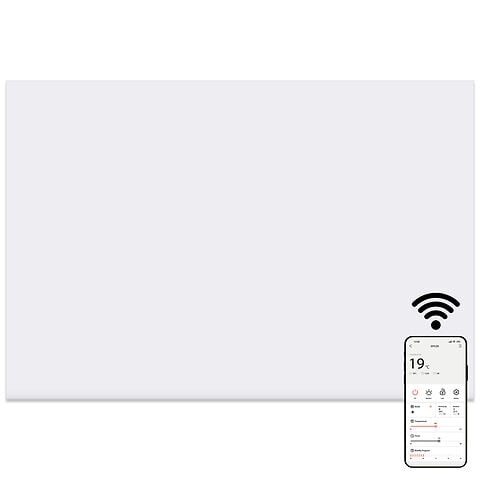 MYLEK Panel Space Heater White 2KW Eco, Smart and WiFi App Slimline Low Energy - Wall Mounted, Bathroom IPX4