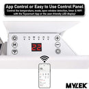 MYLEK Panel Space Heater White 2KW Eco, Smart and WiFi App Slimline Low Energy - Wall Mounted, Bathroom IPX4