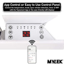 MYLEK Panel Space Heater White Eco, Smart And WiFi App Slimline Low Energy - Wall Mounted, Bathroom IPX4