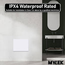MYLEK Panel Space Heater White Eco, Smart And WiFi App Slimline Low Energy - Wall Mounted, Bathroom IPX4