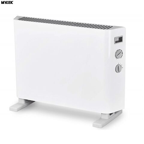 MYLEK Convector Heater Electric 2000W Free Standing Radiator - Portable, 3 Power Modes With Adjustable Thermostat