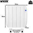 MYLEK Panel Heater Radiator Electric With Programmable Digital Timer