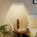 HOMCOM Desk Lamp With Adjustable Swing Arm, Dimmable LED Desk Light, White