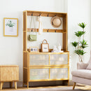 Lifeideas Wooden Entryway Storage Shoe Cabinet