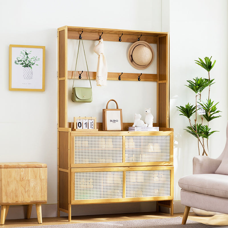 Lifeideas Wooden Entryway Storage Shoe Cabinet