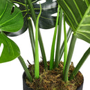 Breeins 65cm Artificial Tropical Monstera Tree Faux Plant in Pot