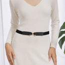 Modishion Stretchy Fashion Waist Belt with Bow Buckle