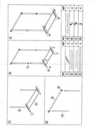 Ralesi Grey and Chrome Finish Clothes Hanging Rail With Wheels