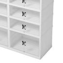 Livingandhome 6-Tier Foldable Storage Box with Magnetic Doors