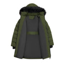 Mid-Length Coat with Detachable Hood