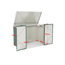 Livingandhome Heavy Duty Steel Bicycle Storage Shed