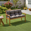 Breeins Rectangular Grey Bench Pad with Tufts