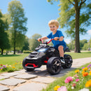 AIYAPLAY 12V Kids Electric Ride On Car, Battery Powered Ride On ATV, Black