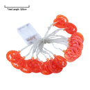 Smiley Pumpkin String Lights Decoration
