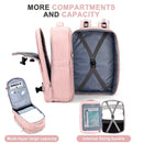 Modishion Pink Wet Dry Expandable Laptop Backpack