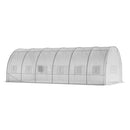 Breeins White Outdoor Walk-in Tunnel Greenhouse With Steel Frame
