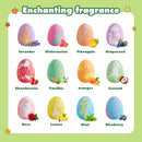 Livingandhome 12Pcs Dino Egg Bath Bomb Kit with Dinosaur Toy Bath Bombs for Kids