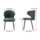 Livingandhome Set of 2 Upholstered Dining Chairs