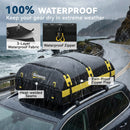 Outsunny Car Roof Bag, 21 Cubic Feet Waterproof Car Roof Box, Yellow