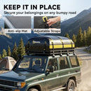 Outsunny Car Roof Bag, 21 Cubic Feet Waterproof Car Roof Box, Yellow