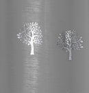 Birch Grey Metallic Tree Print Linen-Look Voile Panel - Pair