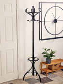Kennedy Black Finish Floor Standing Coat Stand