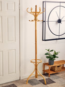 Kennedy Oak Finish Floor Standing Coat Stand