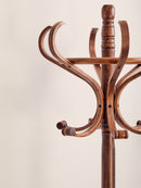 Kennedy Walnut Finish Solid Birchwood Coat Stand