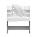 Livingandhome Lighted Dressing Table with Shelves