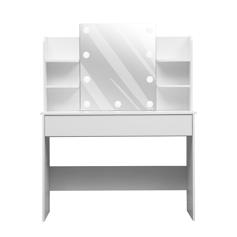 Livingandhome Lighted Dressing Table with Shelves