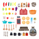 Kidkid Play Kitchen Set With 63PCS Kitchen Accessories