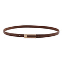 Adjustable Skinny PU Leather Belt