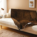Bauer Luxury Soft Touch Heated Throw - Brown